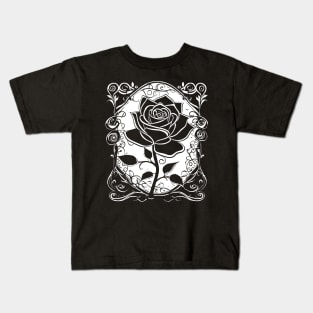 AI Art | Swirl Rose Kids T-Shirt